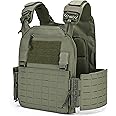 DEYACE Tactical Quick Release Vest for Men, Fully Adjustable Plate Carriers Vest with Breathable 3D Mesh Liner