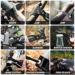 RoverTac 14-in-1 Multitool Camping Axe – Multi