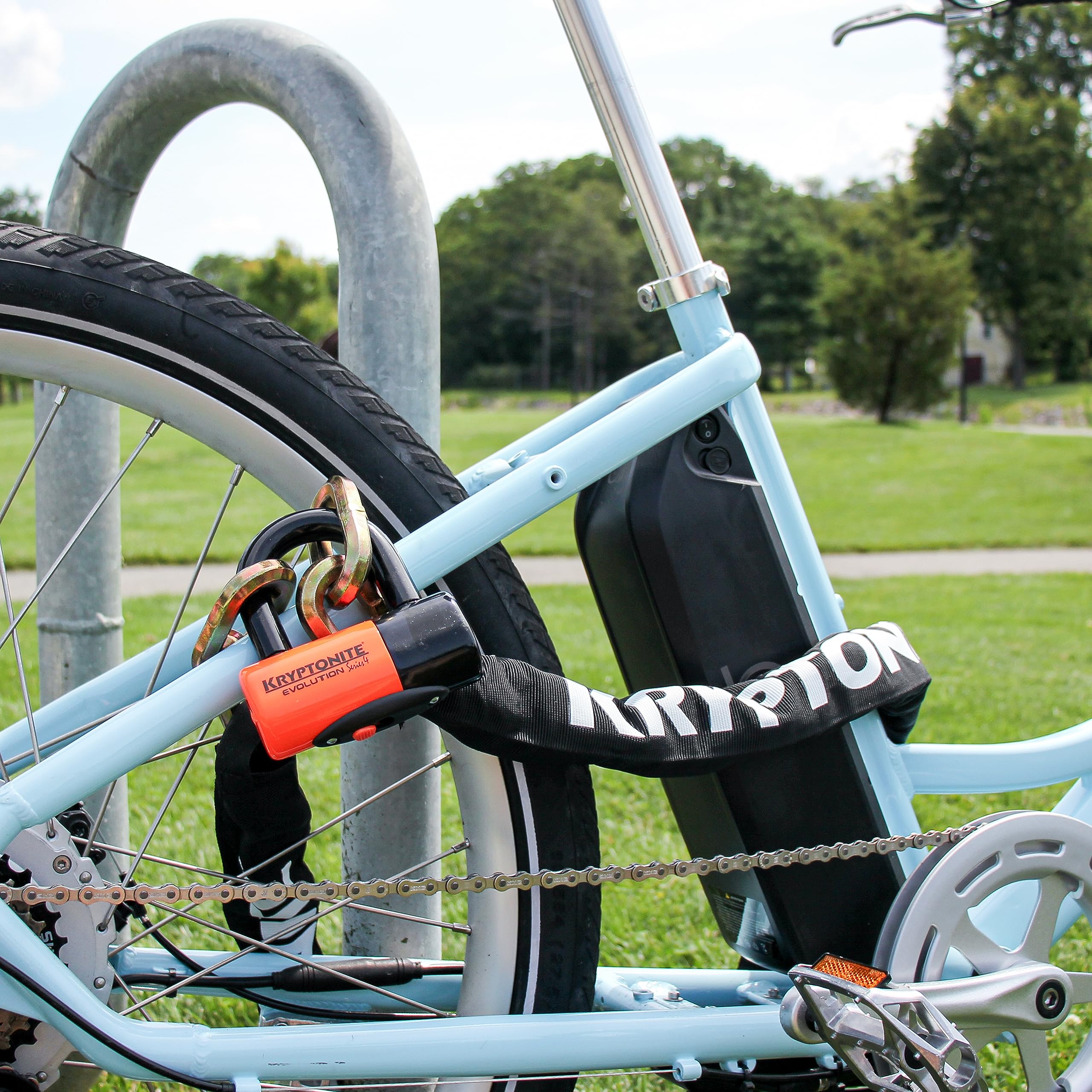 Kryptonite New York FAHGETTABOUDIT 1217 Bike Chain Lock, 5.5 FT Long