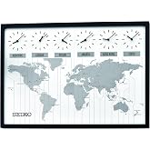 Seiko 24" Classic Six City World Time Wall Clock
