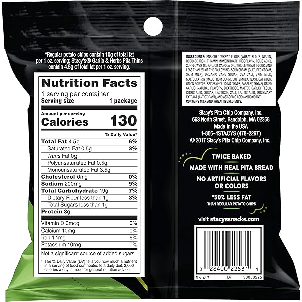 STACY’S PITA THINS VARIETY PACK, NO ARTIFICIAL COLORS OR FLAVORS, 1 OZ (24 COUNT)