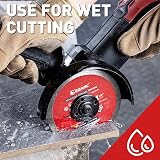EZARC 115mm Diamond Cutting Discs Continuous Rim 2-Pack Wet Cutting view 6