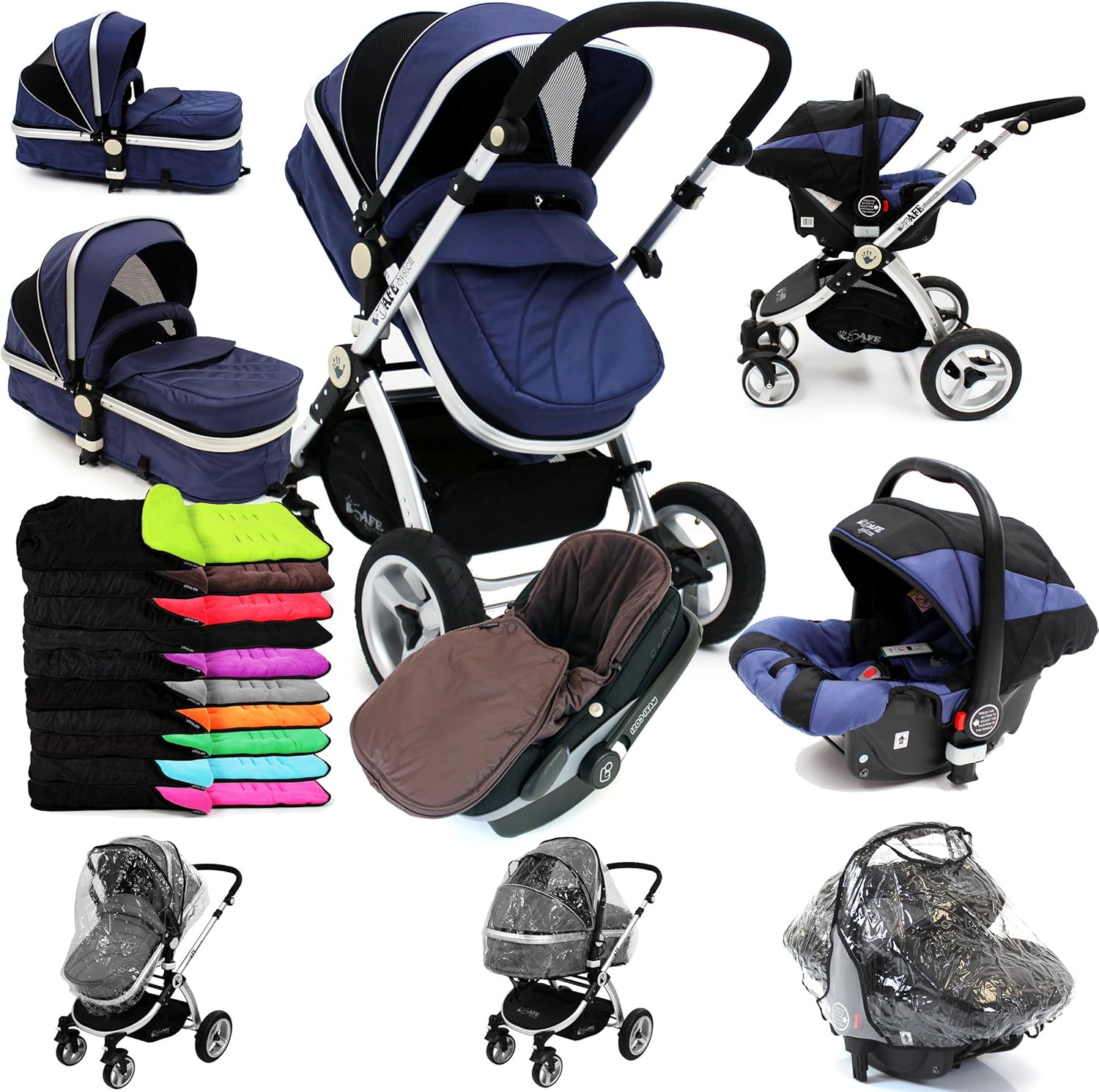 isafe 3 in 1 pram