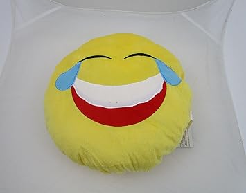 Emoticon MOGee Lachen Kissen Dekokissen Sofakissen 'Top Qualität'33x33cm 26860-2
