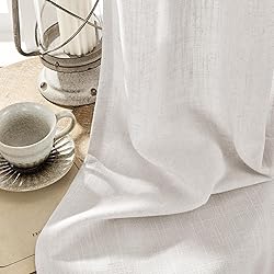 Joydeco Linen Curtains for Living Room,Light