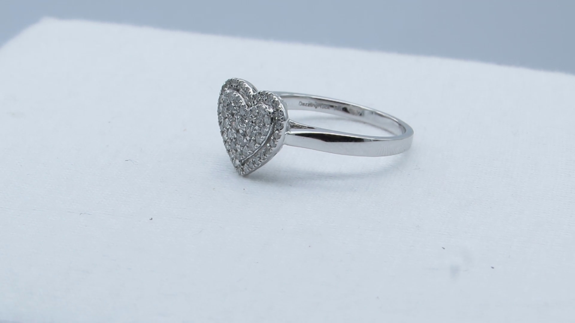 Dazzlingrock Collection 0.35 Cttw 18K Round Diamond Womens Heart