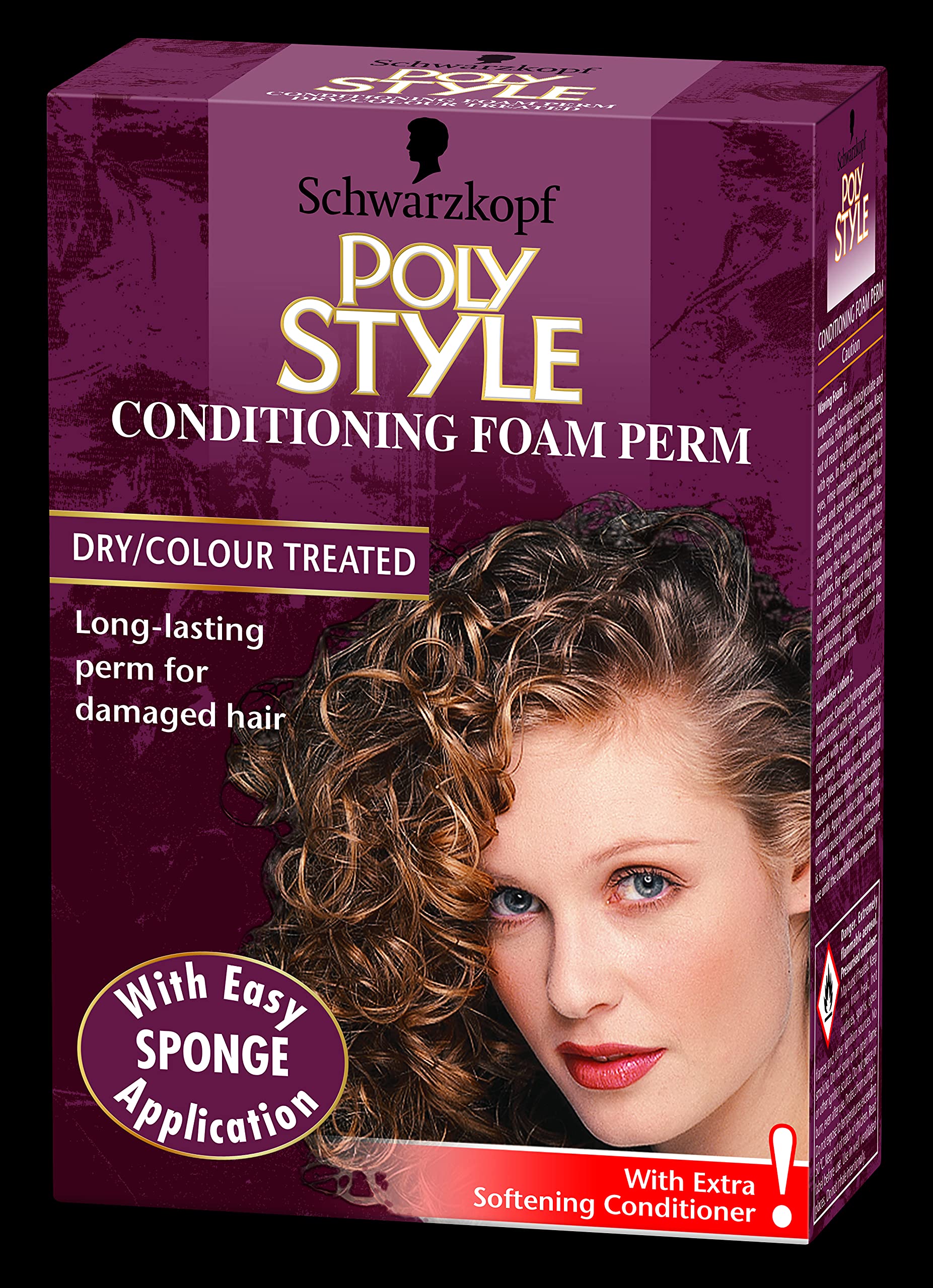 Schwarzkopf Poly Style Conditioning Foam Perm for Dry and Colour Treated Hair - Pack of 3