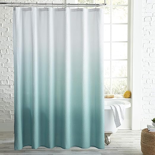 Amazon Com Peri Home Ombre Microsculpt Fabric Shower Curtain 72