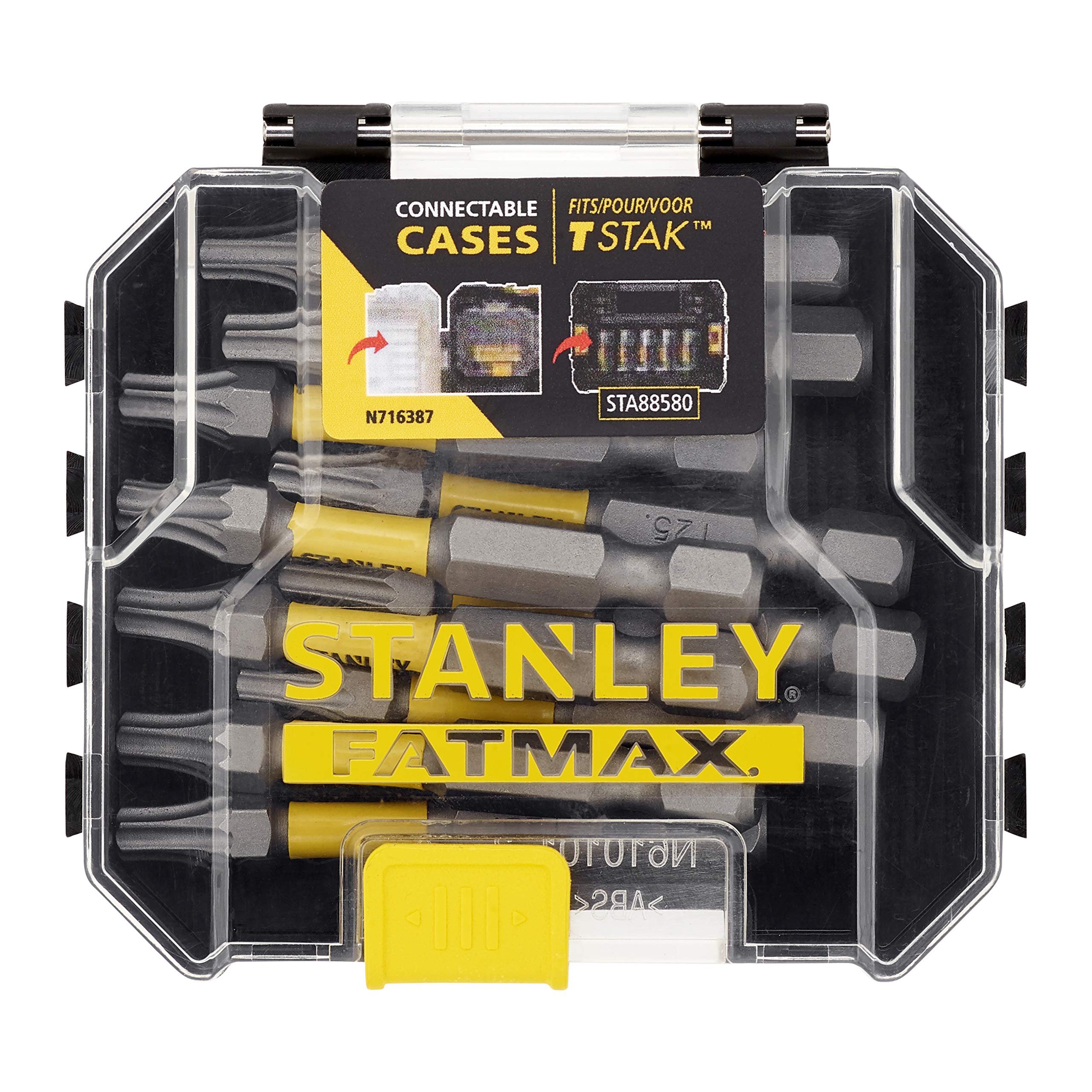 Stanley STA88575-XJ T25 FATMAX T25 Loose Impact Bit Storage Box, 50mm