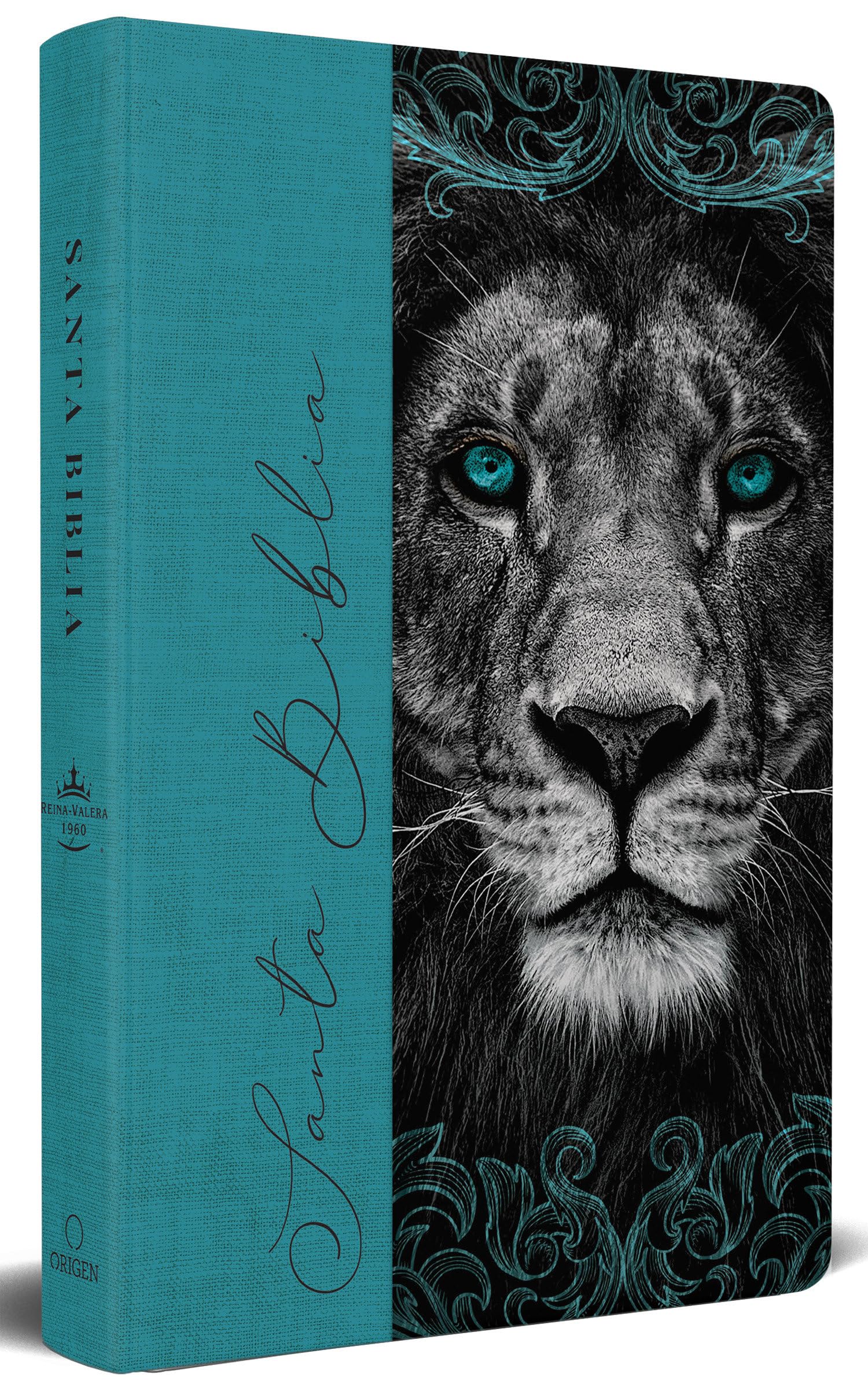 Biblia RVR 1960 letra grande, tamaño manual, tapa dura de tela León aguamarina / Spanish Bible RVR 1960 Handy Size Large Print Hardcover Cloth Lion Aquamarin (Spanish Edition) Biblia RVR 1960 letra grande, tamaño manual, tapa dura de tela León aguamarina / Spanish Bible RVR 1960 Handy Size Large Print Hardcover Cloth Lion Aquamarin (Spanish Edition) Hardcover