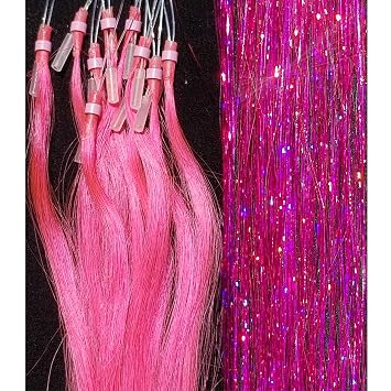 Amazon Com 110 Pc Set 40 Sparkling Hair Tinsel 100 Strands