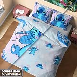 Disney Stitch Duvet Cover Set Kids Teens Single Double Blue Stitch view 4