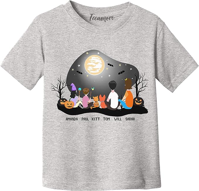 Custom Halloween Shirt for Youth Girls Boys Moonlight