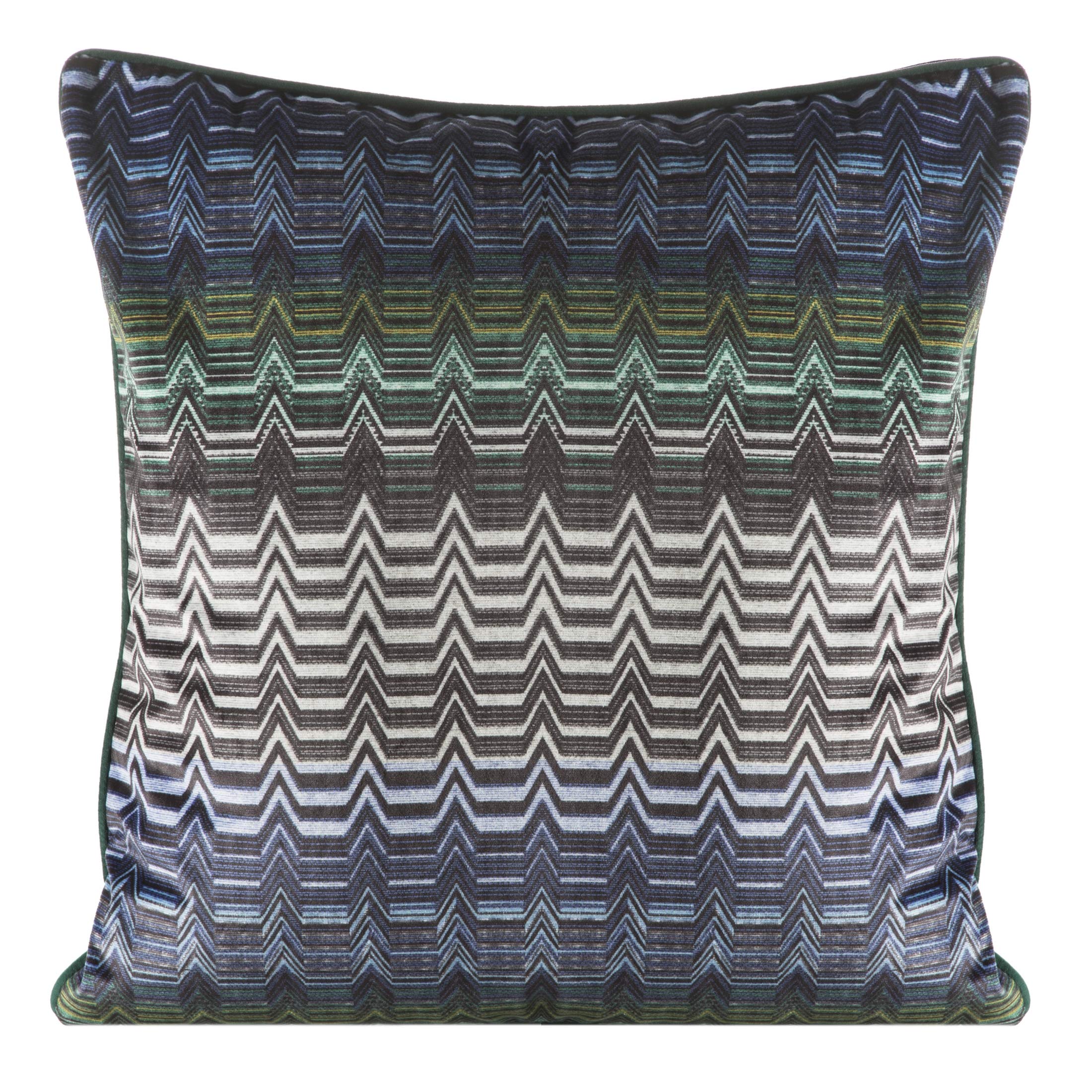 Eurofirany cushion covers cushion covers sofa cushion covers decorative cushion covers double pack of 2 pillowcases decorative cushion seat cushions navy blue + green, 45 x 45 cm, 2