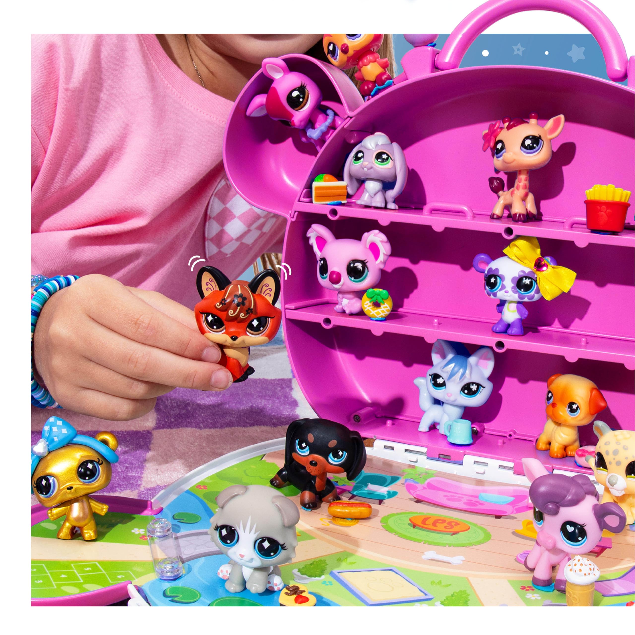 Littlest Pet Shop Collect & Display Collection - Series 4 - Gen 7 Authentic LPS Bobble Head Toy Figure, Collectible Toy Animal, Ages 4+