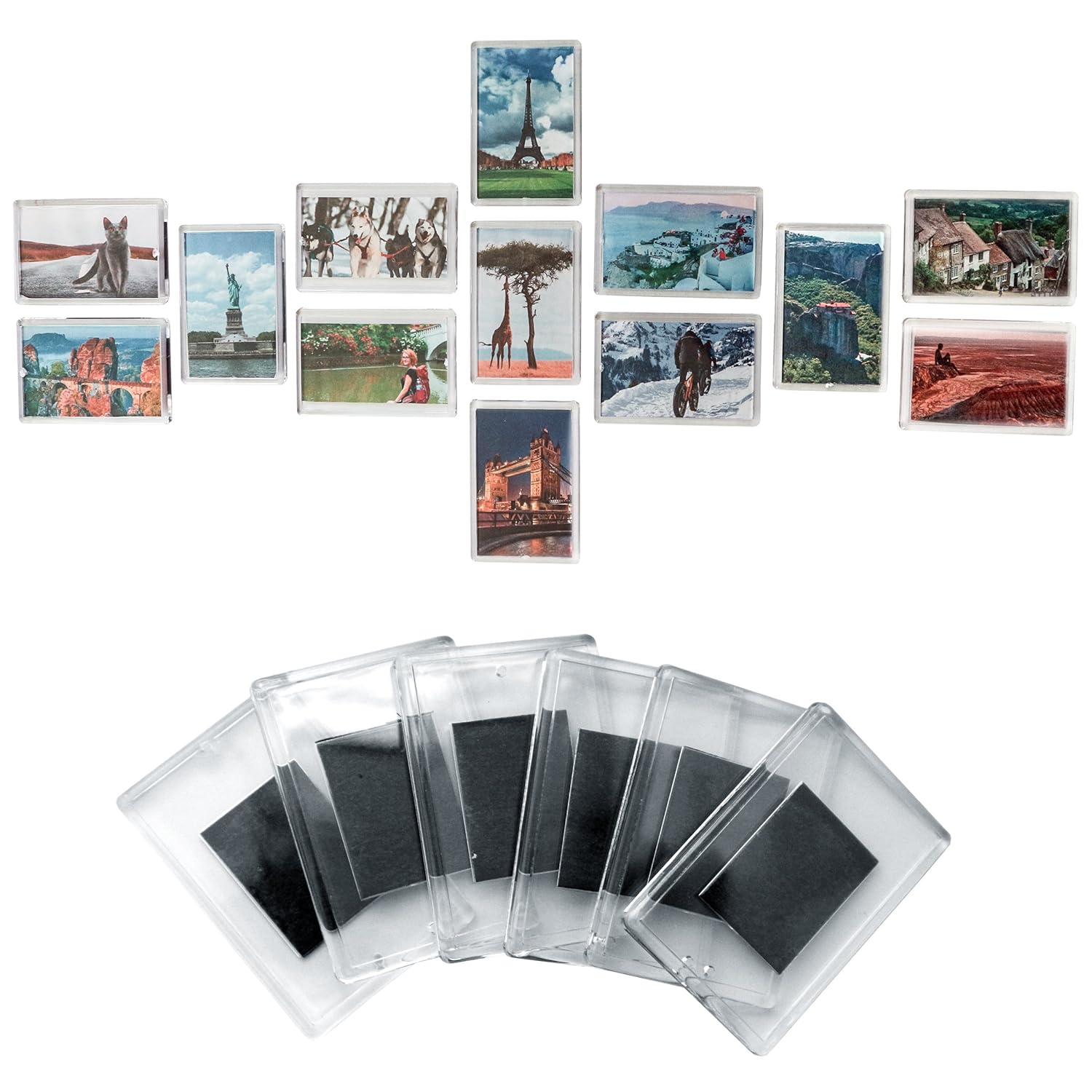 Set of 50 Blank Photo Frame Fridge by Kurtzy Quality Clear