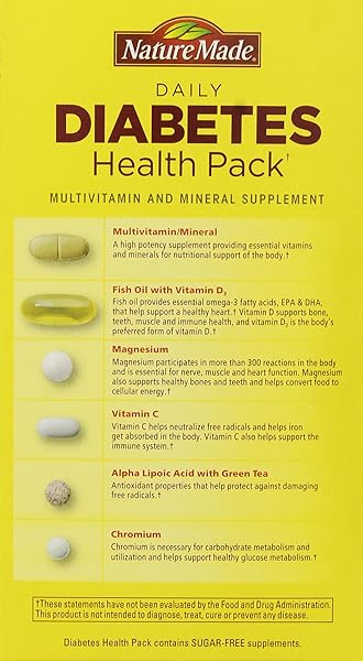 NATURE MADE DIABETES HEALTH PACK, 60 PACKETS