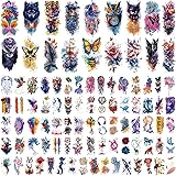 96 Sheets 3D Personalized Temporary Fake Tattoos