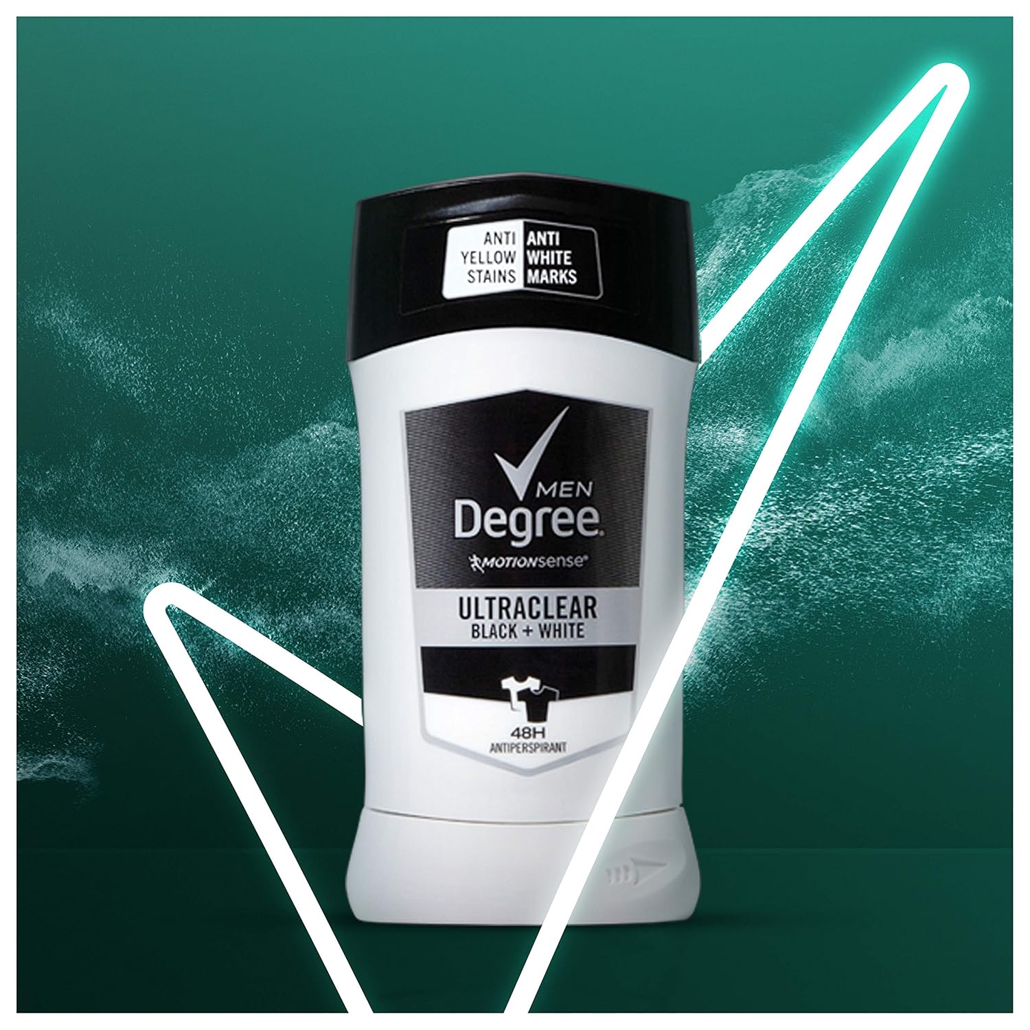 Degree Men UltraClear Antiperspirant Protects from Deodorant Stains Black + White Mens Deodorant 2.7 oz, 2 Count : Beauty