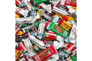 SUNNY ISLAND Christmas Candy Mix - HERSHEY'SKisses, Miniatures, KITKATBars, 3-Pound Bulk Variety Pack, Individually Wrapped - About 160 Pieces