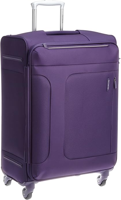 Amazon サムソナイト スーツケース キャリーケース アスフィア スピナー66 保証付 70l 67 Cm 3 1kg パープル スーツケース