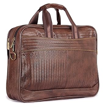 The Clownfish Mat Series 15.6 inch Laptop Briefcase (Walnut)