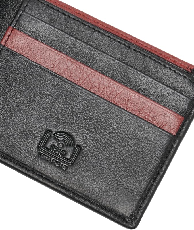 Rush, Portafoglio Uomo, Nero/Rosso, VPP7M815