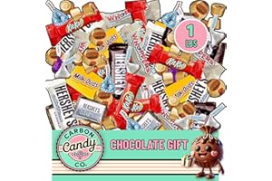 CARBON CANDY CO. Chocolate Candy Variety Pack - 1 lb Bulk Assorted Miniatures Individually Wrapped Bars - Candy, Party Bag - Dark & Milk - Mini Chocolates