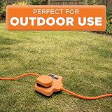 Status 25m Heavy Duty Extension Lead Twin Socket Orange 13A Outdoor 14AWG view 2