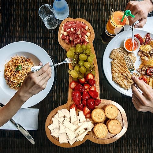 Large Funny Charcuterie Board 20 in x 12 in Bamboo Wood, Unique