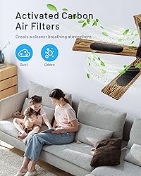 CubiCubi Ceiling Fans with Lights - 42" Low Profile