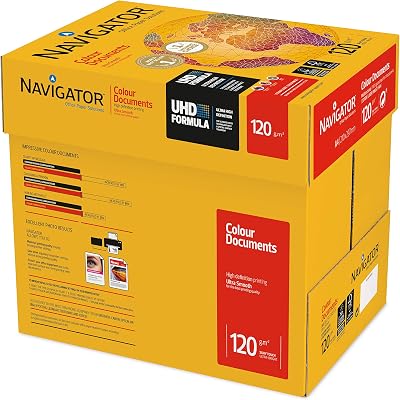 Navigator A4 Colour Document Paper 120 g Pack of 8 Half Reams White