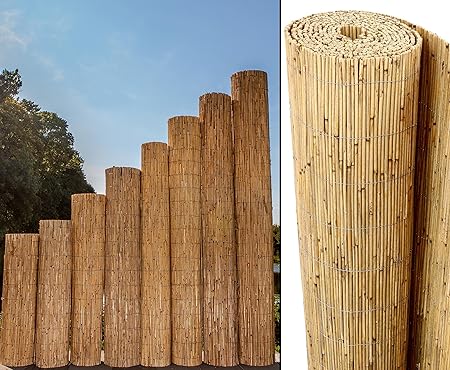 Amazon De Schilfrohrmatten Premium Beach 220 Hoch X 600cm Breit Ein Produkt Von Bambus Discount Sichtschutz Matten Windschutzmatten