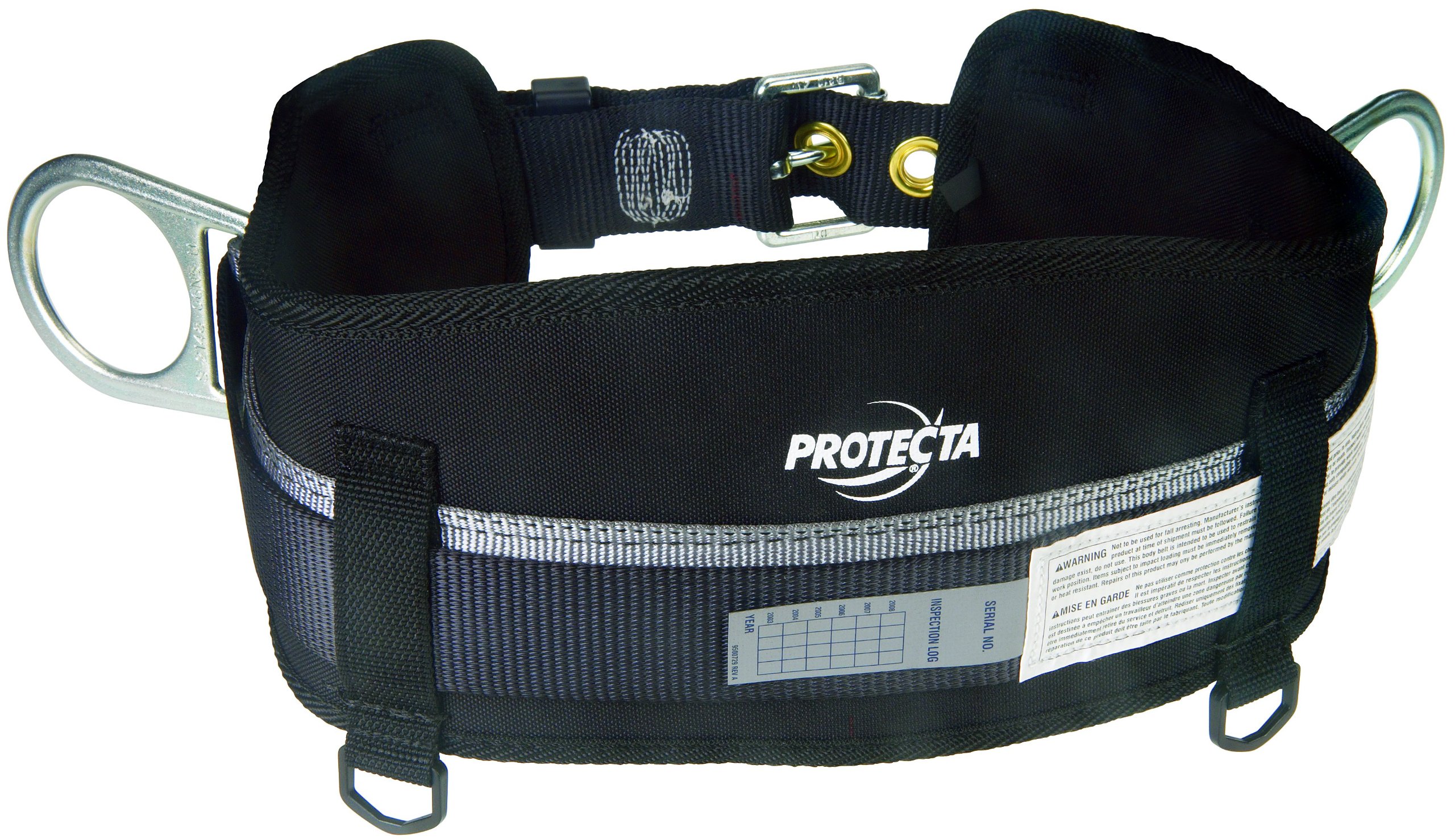 3M Protecta PRO Body Belt with Hip Pad, 2 DRings, Medium/Large