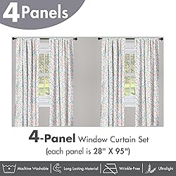 Ambesonne Alphabet Window Curtains Pack of