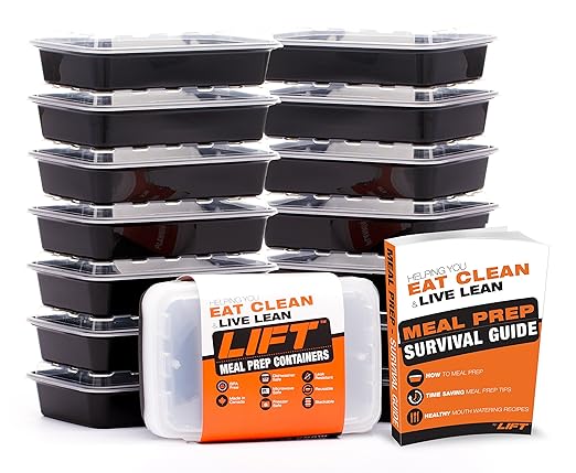 Saludable comida Prep recipientes - certificado sin BPA ...