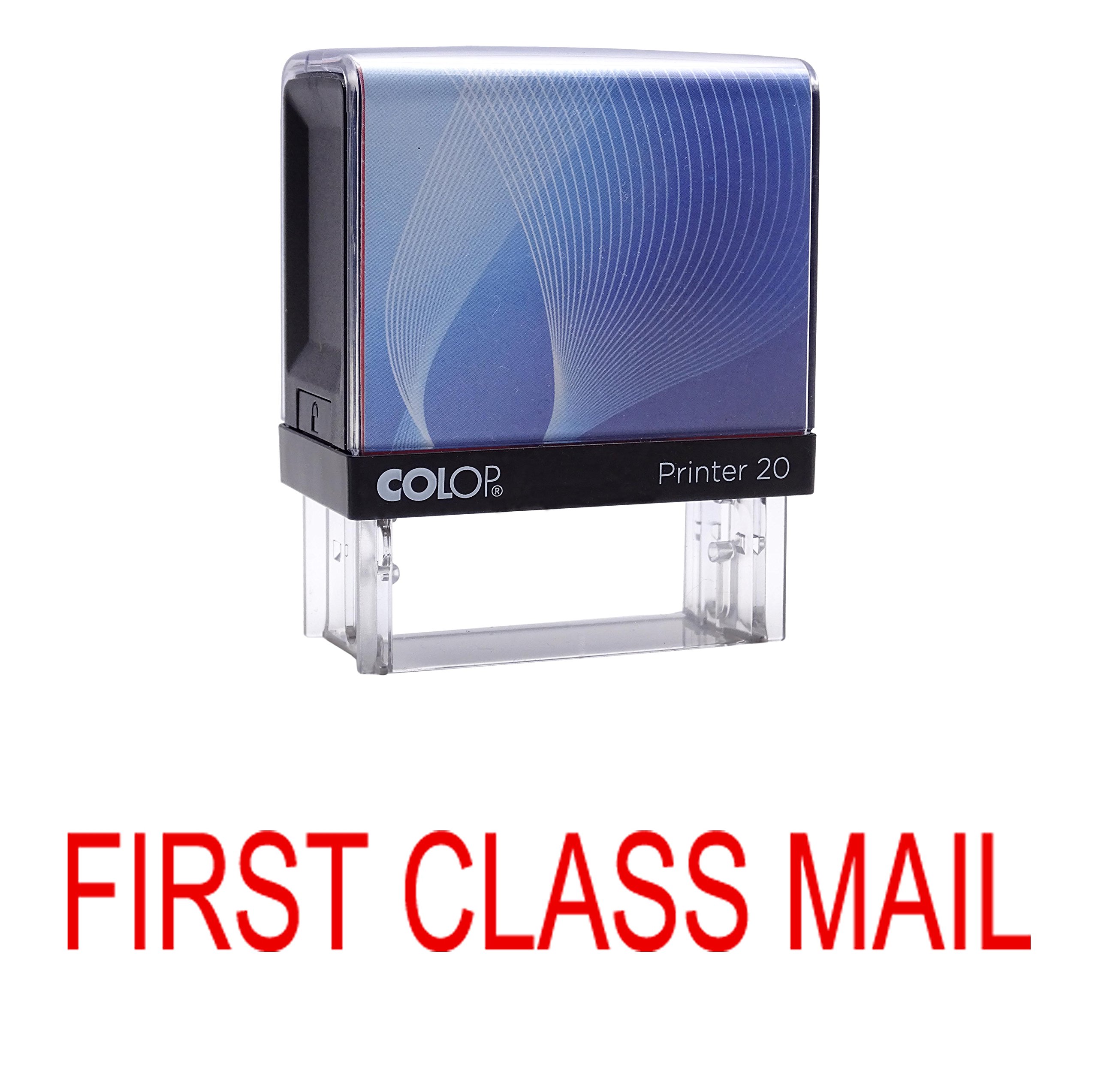 First Class Mail Self Inking Rubber Stamp Custom Colop Office Stationary P20 Mini Stamper