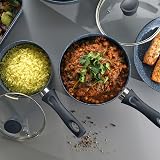Russell Hobbs Nightfall 20cm Non-Stick Saucepan Induction Steel Lid view 3