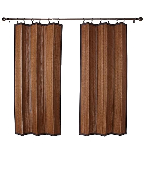 Bamboo Ring Top Curtain Brp12 40 Inch L X 63 Inch H Indoor Outdoor