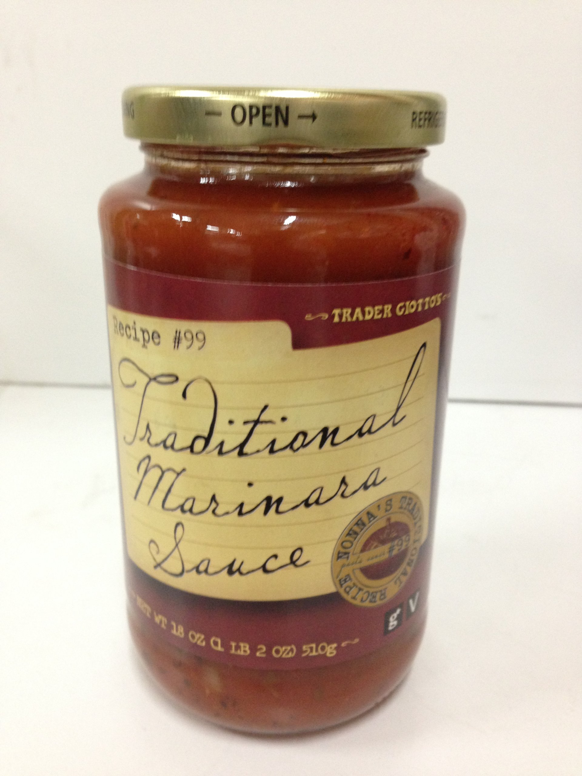 Trader Joe's "Trader Giotto's" Tomato Basil Marinara Sauce