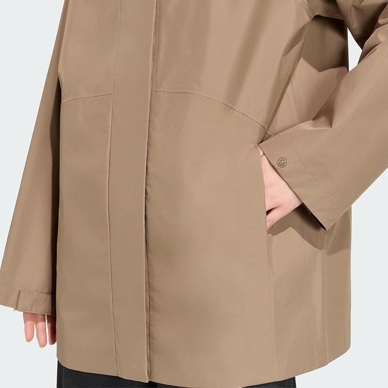 Damen Essentials Rain Parka Coat, black, M — Foto 2 von 4