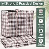 Zuvo Moving Bags with Zip (10 Pack) Large 60x50x25cm Waterproof view 6