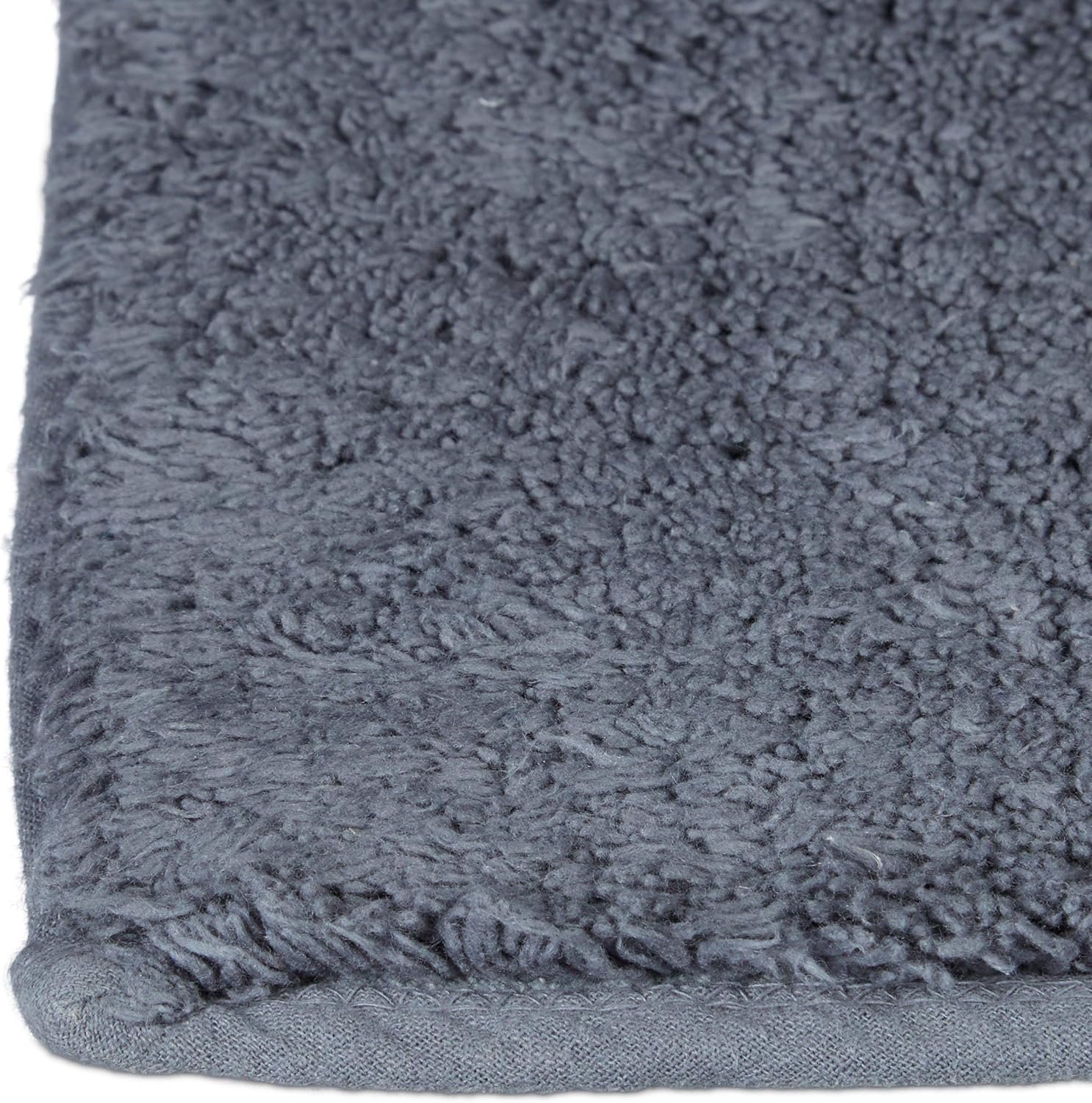 Relaxdays Bath Mat in 80 x 150 cm, Washable Bathroom Rug, Bath Carpet for Heated Floors Grey, 80 x 150 cm (Rectangular) - Image 4