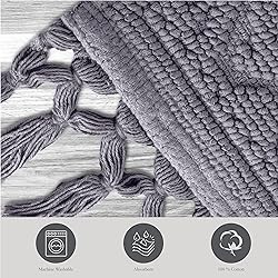 Jean Pierre - Ricardo Bath Mats, Set of 2 Woven