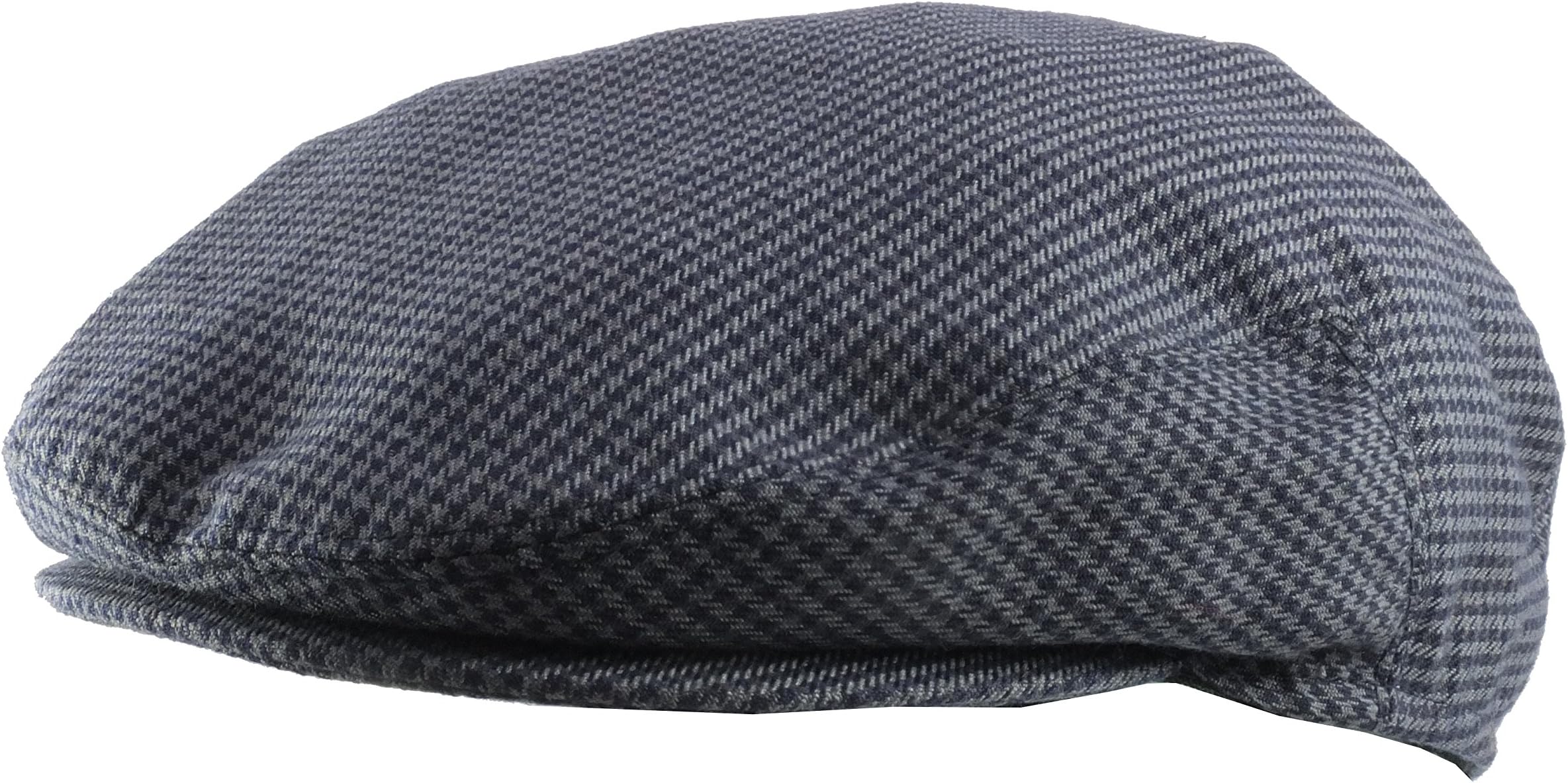 Revive Online Summer Weight Blue Dog-Tooth Flat Cap