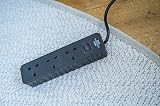 Brennenstuhl Ecolor 3-Gang Extension Lead 1.5m 90° Sockets Black view 2