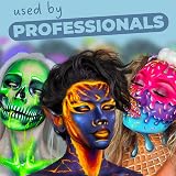 Blue Squid Metallic Blue Face Paint 30g Professional Water-Based view 3