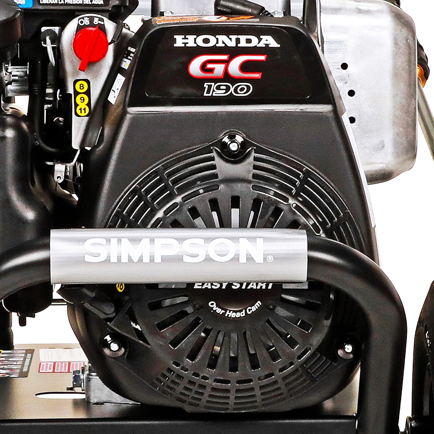 Simpson Cleaning MSH3125 MegaShot Gas Pressure Washer Powered by Honda GC190, 3200 PSI at 2.5 GPM, black: Garden & Outdoor