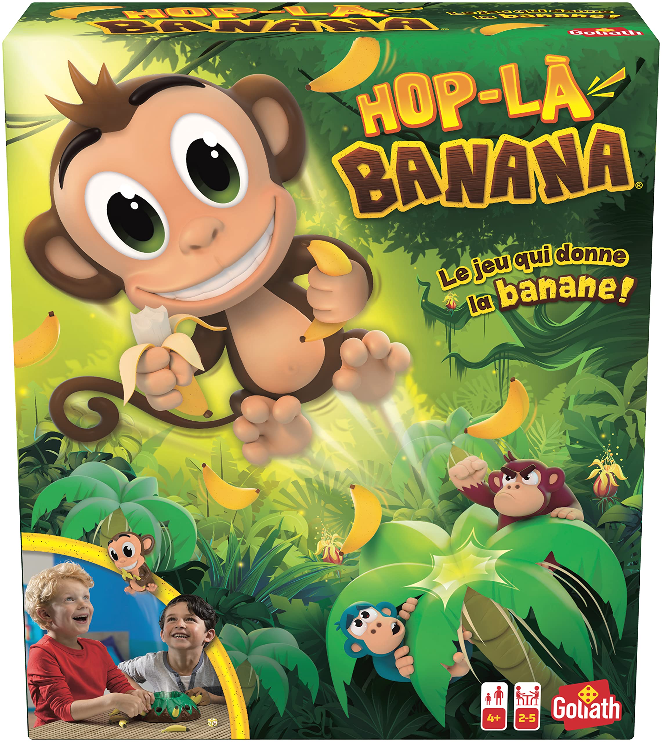 Goliath - Hop La Banana - Children's Games - Ages 4+ - Board Game - Game of Precision and Speed (French Version)