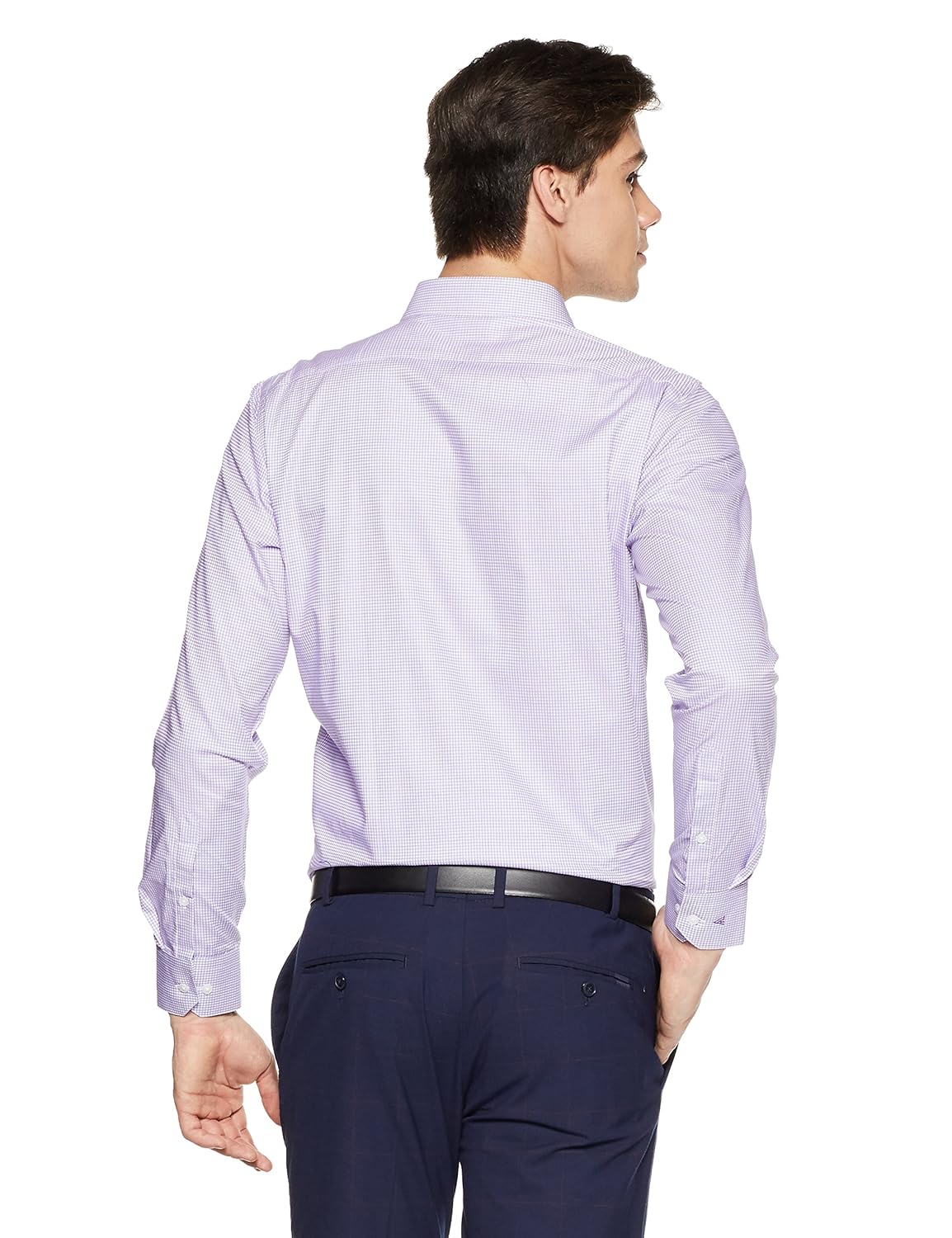 van heusen men's solid slim fit formal shirt